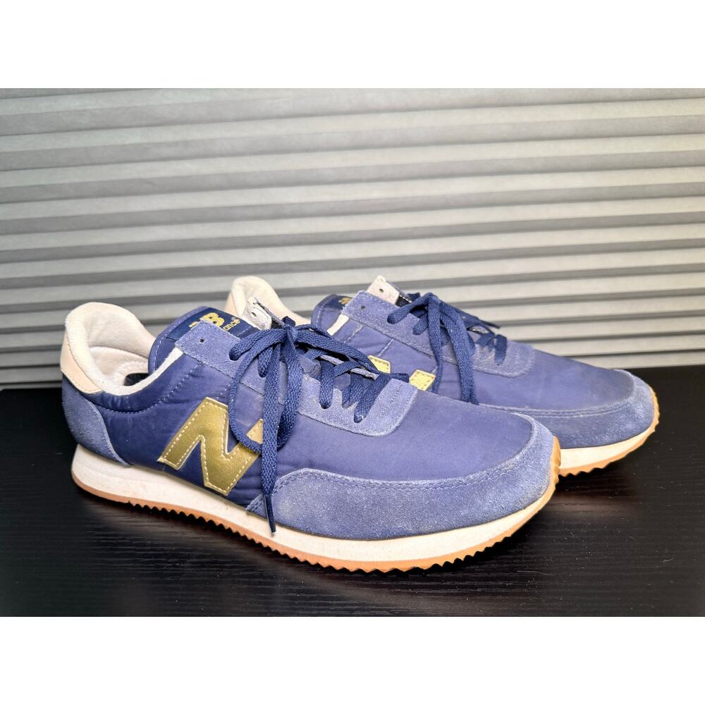 New Balance WL720 Blue Gold Retro Running Shoes Women’s Size 11 Sneakers